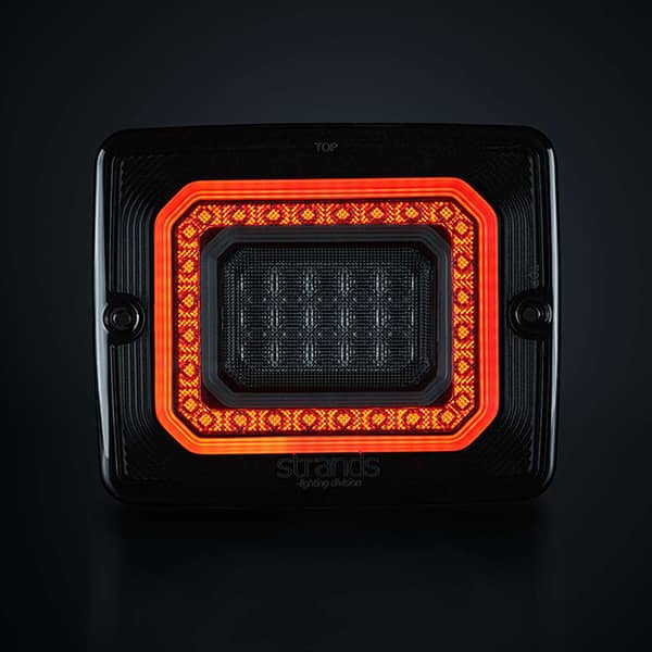 Photo 2 du Feu Arrière carré FOR9T Illusion Veilleuse / Stop / Clignotant 10-40V